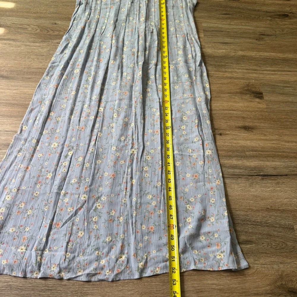 Maggy London Floral Maxi Dress Prairie Cottage Vintage | Blue | Size 14